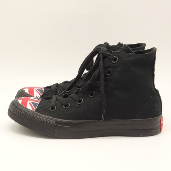 CONVERSE ALL-STAR British Flag Hi Top Sneakers - Picture 3 of 8